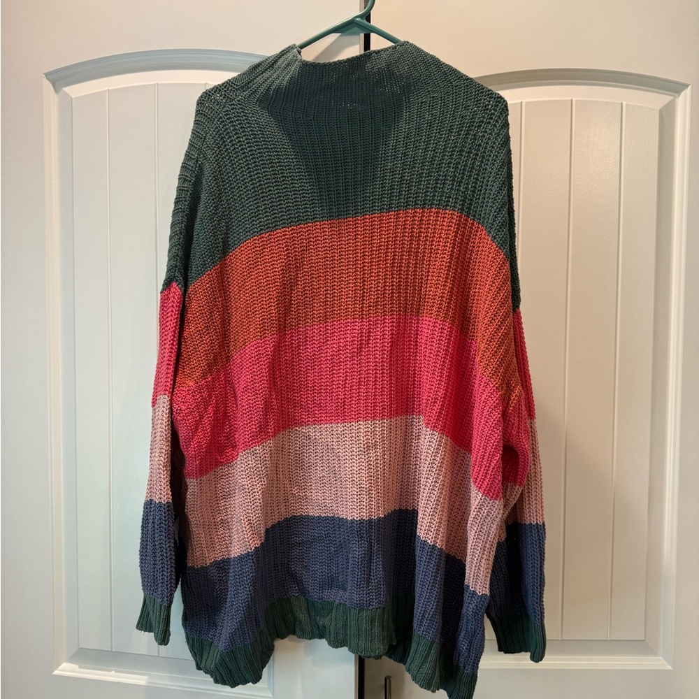American Eagle oversized color block sweater L/XL